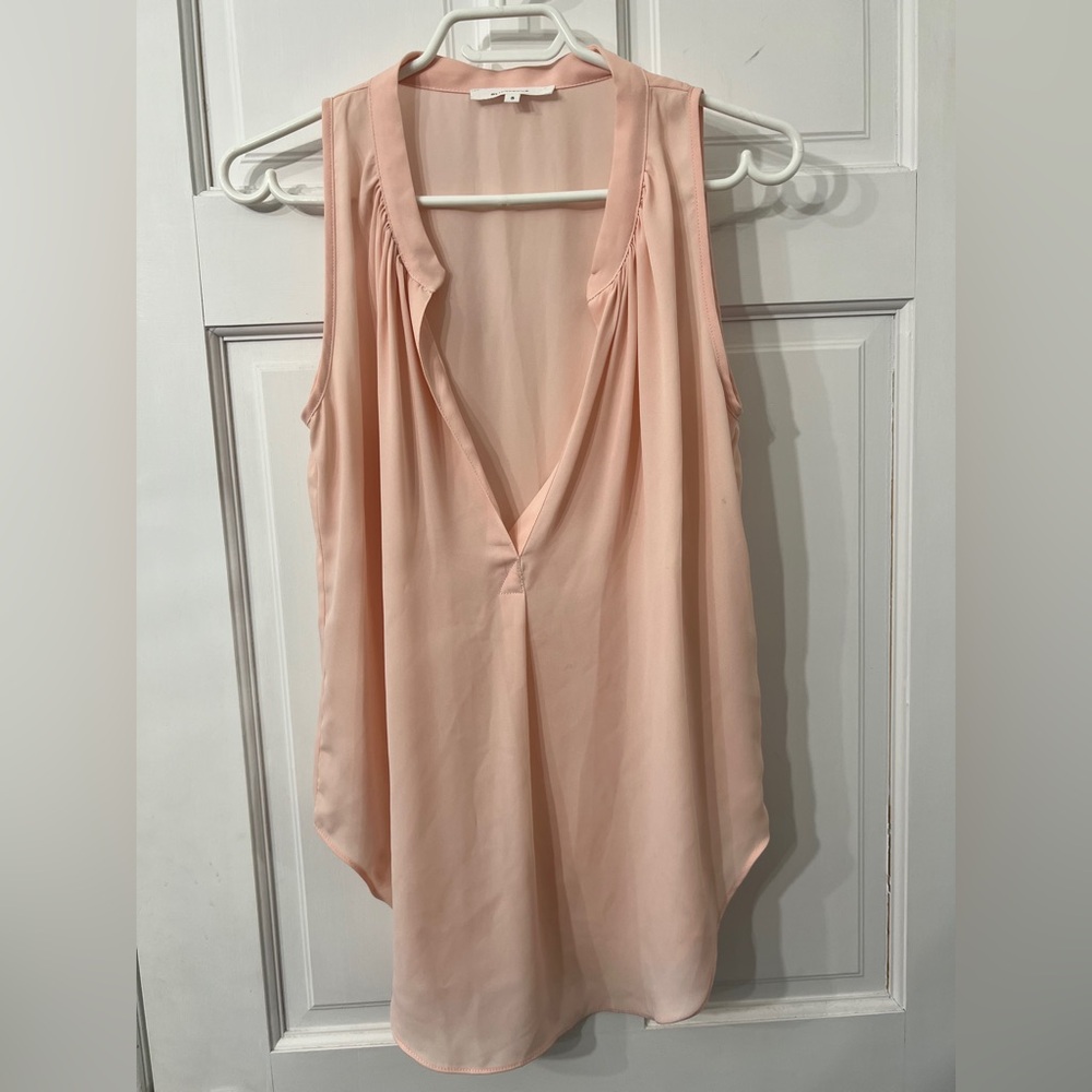 Mad about style sleeveless V-neck blouse
